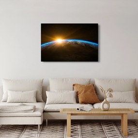 Tablou - Planeta Pământ și univers (90x60 cm)