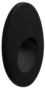 Spot LED incastrabil scari / perete exterior IP65 Bil negru