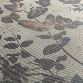 Tablou - Frunze texturate (cu ceas) (90x30 cm)