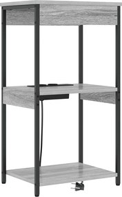 vidaXL Dulap de noapte Gri Sonoma 41 x 31 x 76 cm Lemn compozit