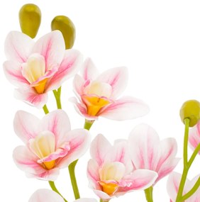 Planta artificiala orhidee cu ghiveci, roz, 90 cm 1, Roz, 90 cm