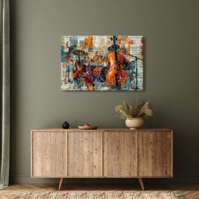 Tablou - Instrumente muzicale (90x60 cm)