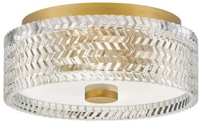 Plafonieră Hinkley HK-ELLE-F-S-HB 2xE27/60W/230V d. 30,5 cm auriu