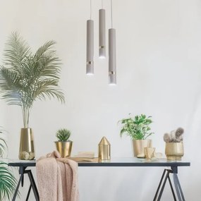 Lustră pe cablu Brilagi POKER 3xGU10/25W/230V bej