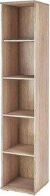 Biblioteca LIMA SL1, stejar sonoma, PAL laminat, 40x40x200 cm