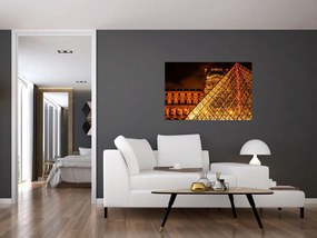 Tablou cu Louvre la Pris (90x60 cm)