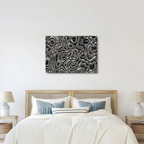 Tablou - Abstractizare metalică (70x50 cm)