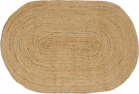 vidaXL Covoare de zonă Oval natural 122 x 183 cm Iută