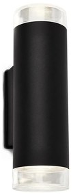 Aplică LED de exterior Brilo 2xGU10/4,7W/230V IP44 4000K negru