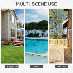 Outsunny Set Mobilier de Gradina din Ratan PE de 3 Piese cu 2 Fotolii de Exterior, Masuta pentru Cafea cu Sticla si Perne, Negru