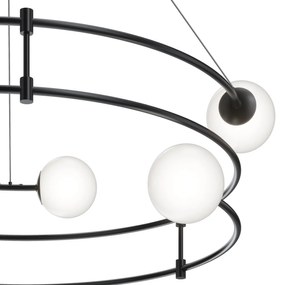 Lustra design ultramodern minimalist Balance 6L negru