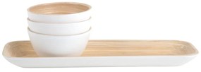 Set de servire alb din bambus Puro – PT LIVING