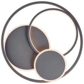 Plafonieră LED dimabilă Brilliant RUNDA LED/50W/230V 3000-6500K negru + telecomandă