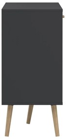 Comodă gri antracit joasă 149x82 cm Bodo – Tvilum