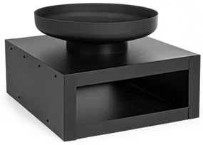 Cos de foc, culoare negru, 70x38H, Efesto Yes