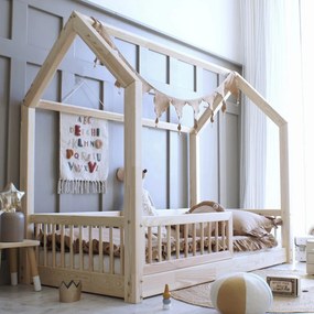 Pat tip casuta Montessori Carry Half 90x190 cm
