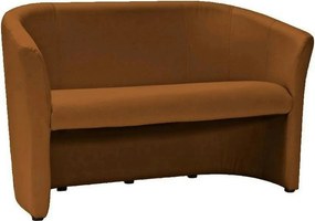 Canapea TM-2, maro, piele ecologica, 126x60x76 cm