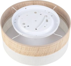 Plafonieră SIRJA DOUBLE BOHO 2xE14/15W/230V Ø 35 cm bej/crem