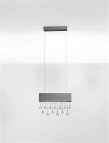 Lustra LED suspendata stil elegant CRISTA titan