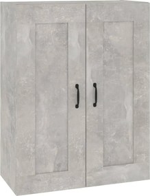 vidaXL Dulap de perete suspendat, gri beton, 69,5x32,5x90 cm