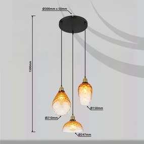 Lustră pe cablu Globo 15786-3H1 SALVY 3xE27/60W/230V