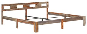 288419 vidaXL Cadru de pat, 200 x 200 cm, lemn masiv de sheesham