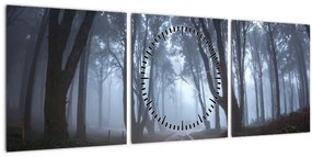 Tablou - Zi cu ploaie (cu ceas) (90x30 cm)