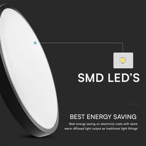 LED plafonieră baie cu senzor LED/24W/230V IP44 4000K Ø35 cm + telecomandă