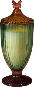 Lumanare decorativa, verde, Papillon