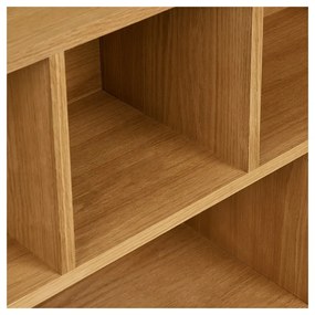 Bibliotecă în culoare naturală cu aspect de lemn de stejar 30x104,5x112 cm Oshawa – House Nordic