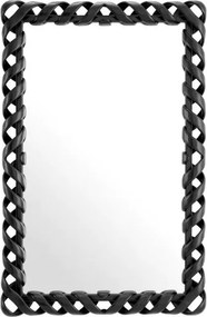 Oglinda decorativa design LUX Casone negru, 141x93cm