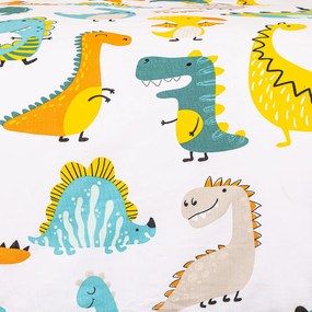 Lenjerie de pat copii, din bumbac, 4Home Little dino, 140 x 200 cm, 70 x 90 cm