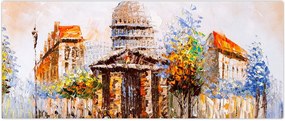 Tablou - Monument de oraș pictat (120x50 cm)