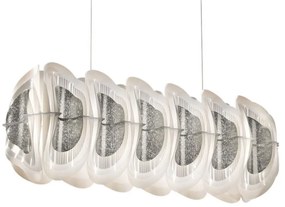 Lustra suspendata LED Fiordlys Linear Silver