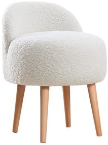 Taburet MIKI, Ø 46 cm, alb