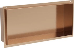 Mexen X-Wall-NR raft nișă fără flanșă 45 x 20 cm, cupru periat - 19C1452010