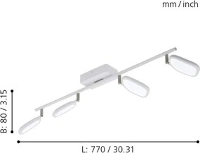 Eglo 97694 - Spot LED RGB PALOMBARE-C 4xLED/5W/230V
