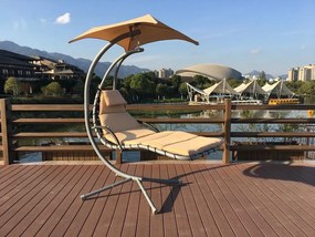 Leagăn de grădină exclusiv cu umbrelă de soare