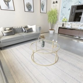 Măsuță de cafea BERLIN 80x45 cm auriu/transparent