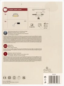 Paulmann 93406 - Set 3x LED 6,5W IP44, luminar baie COLE, dimabil, 230V