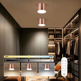 Immax NEO 07320L - Plafonieră LED reglabilă RONDATE 32W/230V 16,5 cm Wi-Fi Tuya roz