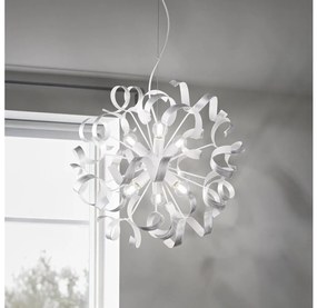 Lustră pe cablu Ideal Lux VORTEX 6xE14/40W/230V d. 53 cm argintiu/patină