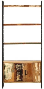284419 vidaXL Bibliotecă cu 4 niveluri, 80 x 30 x 180 cm, lemn masiv reciclat