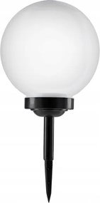 Lampă solară LED, 1,2 V, 6500 K, 200 mAh, diametru 25 cm, IP44, alb/negru
