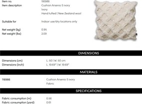 Perna design LUX Arsenio S, Ivory