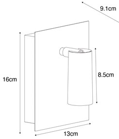 Lampă de perete exterioară modernă albă cu LED inclus IP54 - Simon