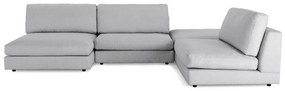 Colțar modular Seattle L108350x230x87cm, Picioare: Plastic