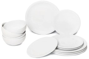 Set 12 vase de porțelan Bonami Essentials Purita, alb