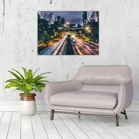 Tablou - Oraș de noapte (70x50 cm)