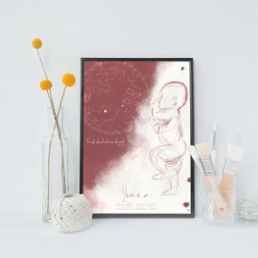Sweet Bordo Baby Poster